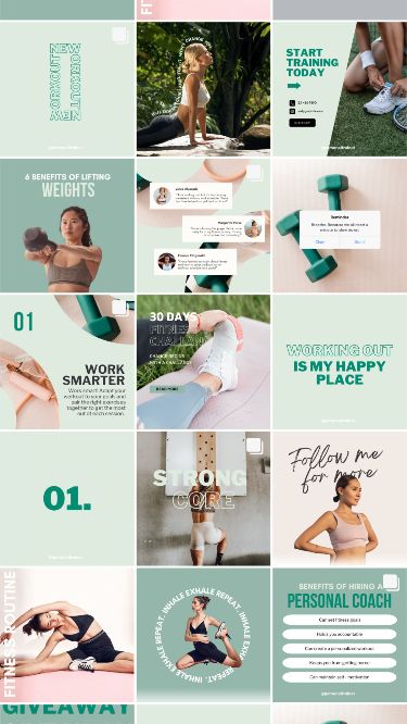 #Coach_Instagram_Template #Social_Media_Fitness #Instagram_Template_Canva #Fitness_Marketing Media Branding Design, Fitness Marketing, Instagram Branding Design, Social Media Branding Design, Coach Instagram, Online Personal Trainer, Personal Fitness, Personal Coach, Template Instagram