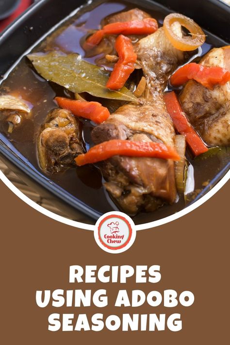 These are the best recipes using adobo seasoning, 13 delicious ways to enjoy this savory dry spice blend—slow-cooked, grilled, and roasted. Adobo Seasoning Chicken, Recipes Using Adobo Seasoning, Goya Adobo Seasoning Recipes, Adobe Seasoning Recipes, Adobo Seasoning Recipe Dinners, Adobe Seasoning, Adobo Recipe, Adobo Seasoning, Adobo Chicken