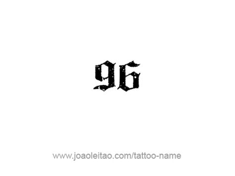 Tattoo Design Number Ninety Six 96 Tattoo, Serif Numbers, Number Tattoo Fonts, Cactus Tattoos, Bold Script Font, Cactus Tattoo, Number Tattoos, Number Tattoo, Tattoo Aftercare