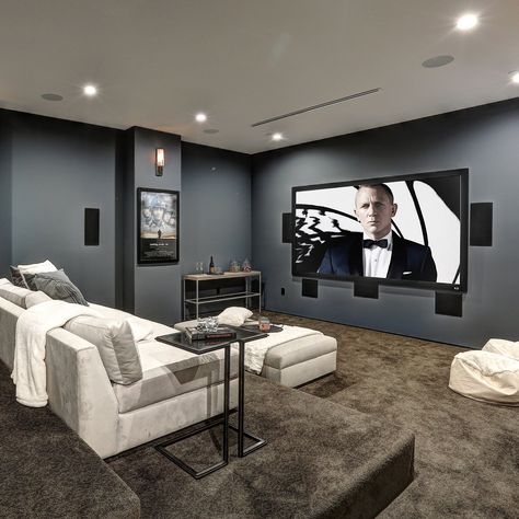 Customize your theater room to fit your family’s needs. #labuildcorp #architecture #homedesign #dreamhome #interiordesign #houseoftheday #generalcontractor #homerenovation #homebuilder #instahome #larealestate #archdaily Theater Room Ideas, Room Ideas On A Budget, Basement Home Theater, Theatre Inspiration, Budget Remodel, Best Home Theater, Sala Grande, Home Theater Setup, At Home Movie Theater