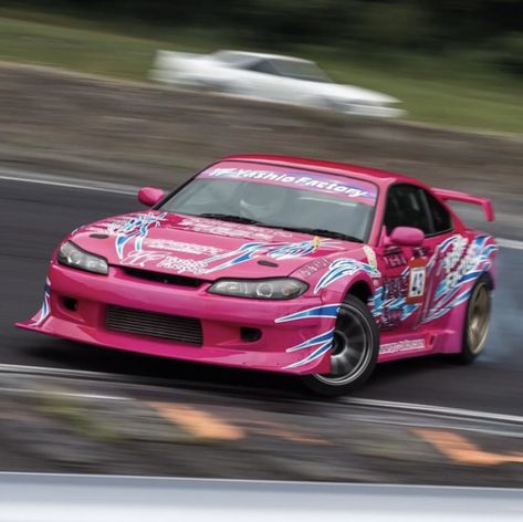 Pink silvia s15 Pink S15 Silvia, Cars Tokyo Drift, S15 Silvia Drift, Pink Hot Wheels Cars, Pink Jdm Cars, Pink Drift Car, Japan Drift Cars, Car Tokyo Drift, Pink Sports Cars