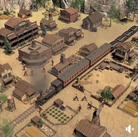 Cattlepunk City, Wild West Town Concept Art, Wild West Architecture, Minecraft Western Town, Wild West Buildings, Western Village, Medieval Dynasty, Wild West Games, Wild West Town