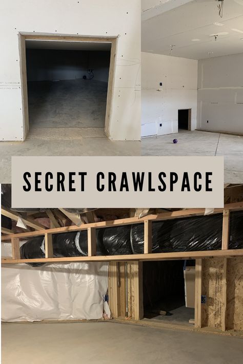 We are turning the crawlspace into a secret playroom. I need all the ideas on how to decorate it and hide the door! Make sure to follow along or subscribe to my blog to see progress! #secretroom #playroom #crawlspace #secretcrawlspace #hiddendoor #secretdoor Crawlspace Door Ideas Interior, Crawl Space Playroom, Crawlspace Playroom, Crawl Space Ideas, Crawl Space Cover, Secret Playroom, Crawl Space Door, Room Under Stairs, Twins Photography