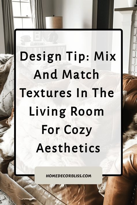 Design Tip: Mix and match textures in the living room for cozy aesthetics. Mixed Fabric Living Room, Mixing Fabrics Living Room, Mixing Textures Living Room, Mixing Patterns Living Room, Small Joys, Wallpaper Walls Decor, Living Room Windows, Pillow Texture, Bedroom Layouts