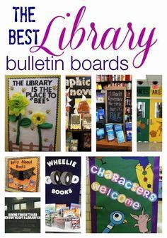 Bulletin Boards For Elementary, School Library Bulletin Boards, Library Bulletin Board Ideas, Elementary Librarian, Media Center Ideas, School Library Decor, Library Decorations, School Library Displays, School Library Ideas