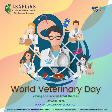 World Veterinary Day ❤️⁠ .⁠ .⁠ .⁠ .⁠ .⁠ #leaflineclinicalservices #Worldveterinaryday #veterinary #animal #animals #doglovers #doglover #doctor #nft #doctors #bhfyp #awarness #stopsmoking #share World Veterinary Day Poster, World Veterinary Day, Veterinary Day, World Days, Cat Poster, General Ideas, Cat Posters, Veterinarian, Dog Lovers