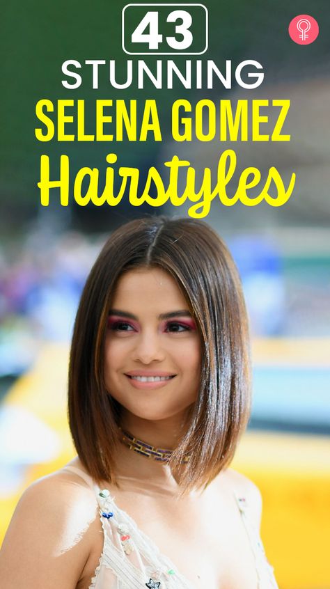 43 Stunning Selena Gomez Hairstyles : Selena Gomez's style is usually simple but never boring or repetitive, and so are her hairstyles. We have seen Selena experimenting with her hairstyles over the years and we love to see her trying new ones too. How about taking a glimpse at Selena Gomez hairstyles? #celebrities #selenagomez #hairstyle Selena Gomez Short Hairstyles, Selena Gomez Medium Length Hair, Lob Selena Gomez, Lob Haircut Selena Gomez, Selina Gomes Haircuts Short, Salina Gomez Hair, Selena Gomez Hair Layers, Selena Gomez Short Haircut, Selena Gomez Lob Haircut