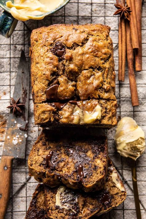 Chai Banana Bread, Chai Spice Mix, Half Baked Harvest Recipes, Chocolate Chip Banana, Harvest Recipes, Best Banana Bread, Chocolate Chip Banana Bread, Braised Chicken, Half Baked