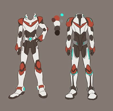 Suits redesigned Voltron Characters Design, Hero Suit Design, Voltron Oc, Paladin Armor, Voltron Cosplay, Voltron Paladins, Voltron Force, Superhero Suits, Voltron Comics