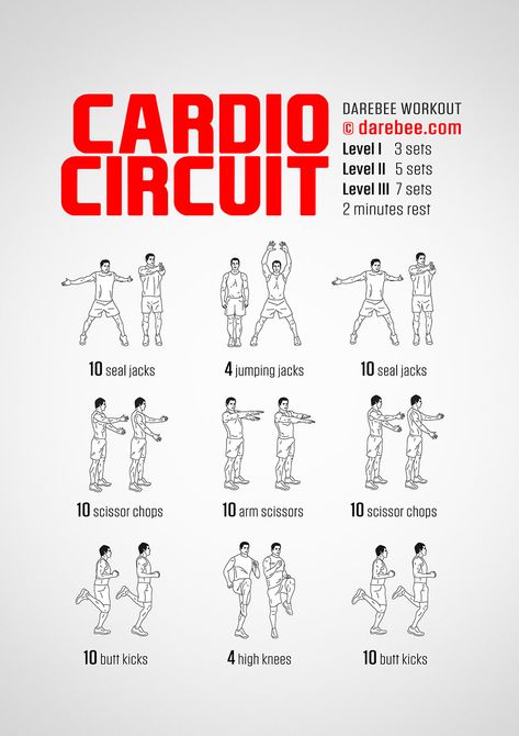 Cardio Circuit Workout Home Circuit Workout, Cardio Circuit Workout, Circuit Workout Gym, Mens Cardio Workout, Fat Loss Cardio, Cardio Workout Plan, Beginner Cardio Workout, Beginners Cardio, Circuit Training Workouts