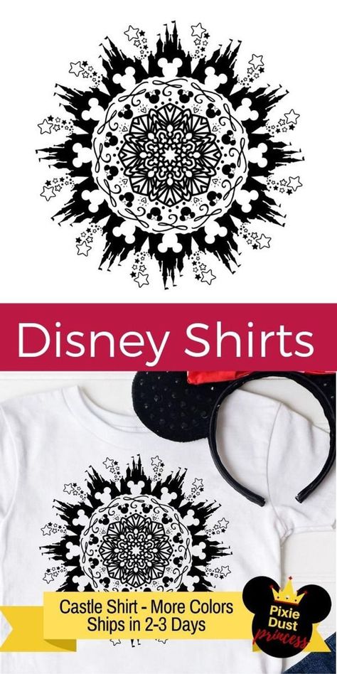 This mandala shirt is fun for any Disney fan...look closely and you'll see the castle along with Mickey scattered throughout the design! https://www.etsy.com/listing/706369567/disney-castle-shirt-for-women-minnie #DisneyBound #Disney #disneyworld #etsyshop #EtsyFinds #disneyshirts Minnie Disneybound, Mickey Mandala, Disney Mom Shirt, Kids Disney Shirts, Hidden Mickeys, Summer Fun Ideas, Mandala Shirt, Disney Family Shirts, Summer Fun For Kids