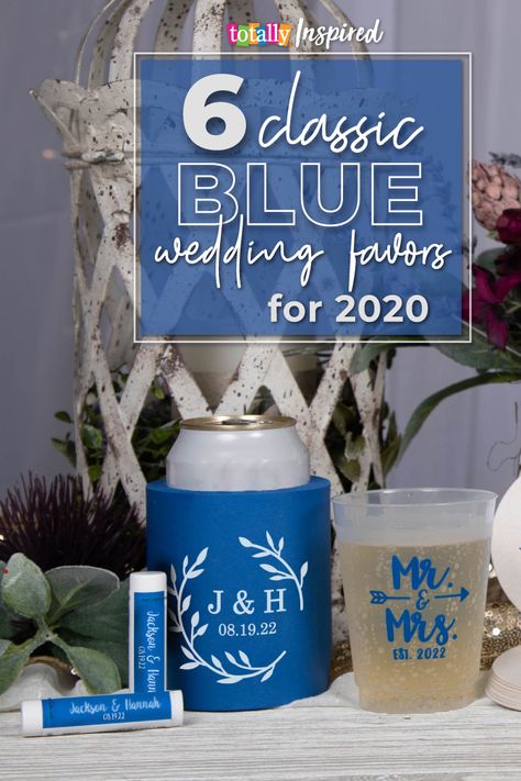 Classic Blue wedding favors are trending as couples rush to infuse the Pantone Color of the Year 2020 into their big celebration. Our experts at Totally Promotional were excited to hear Pantone’s pick and eager to share wedding favors that capture the blue hue! Take a look! Classic Blue Wedding, Blue Wedding Favors, Party On A Budget, Planning An Event, Hosting A Party, Pantone Color Of The Year, Host A Party, Custom Products, Now And Then