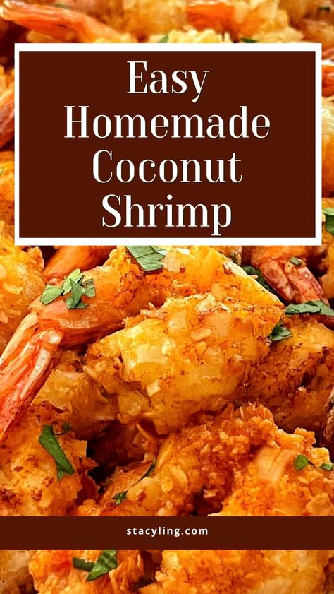 Find out how to whip up a batch of crispy and tasty coconut shrimp right in your own kitchen. Ideal for serving as an appetizer or as a main dish. Check out the recipe today! Easy Dinner Ideas Instant Pot, Easy Coconut Shrimp, Dinner Ideas Instant Pot, Coconut Shrimp Recipe, Carb Friendly Recipes, Coconut Shrimp Recipes, Homemade Chocolate Pudding, Recipes By Ingredients, Bbq Menu