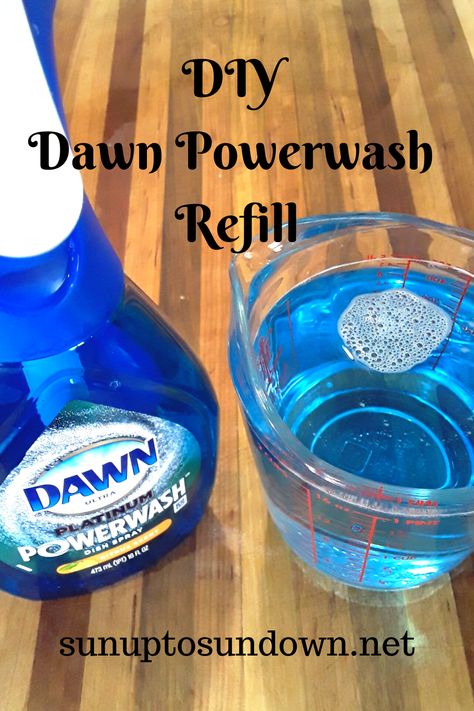 Diy Dawn Power Wash Spray Refill, Diy Dawn Powerwash, Dawn Cleaner, Dawn Powerwash, Diy Household Cleaners, Dawn Dishwashing Liquid, Power Wash, Easy Cleaning Hacks, Homemade Cleaning Solutions