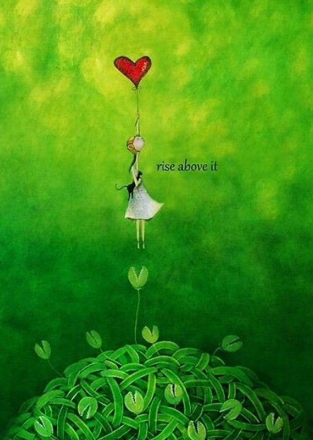 Rise Above It, Angel Artwork, Rise Above, Heart Art, Whimsical Art, Inspirational Words, Love Life, Wise Words, Sale Poster