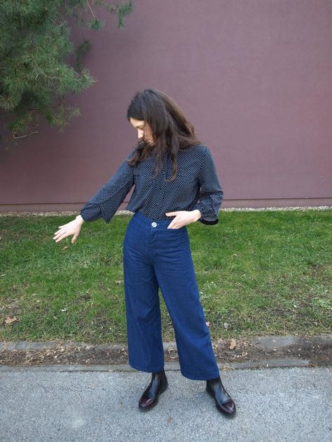 A symphony of a dream outfit with Persephone pants – pattern by Anna Allen Clothing – The Sewing Room / Šivaona Persephone Pants, Burda Style Magazine, Style Hacks, Style Magazine, Please And Thank You, Burda Style, Pants Pattern, My Dream Closet, Sewing Room