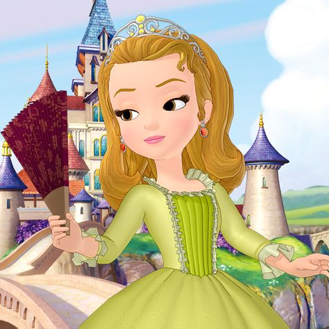 Amber Sofia The First, Yellow Pfp, Blonde Icons, Princess Amber, Iconic Girl, Ariana Grande Anime, Film Cartoon, Sophia The First, Disney Princess Sofia