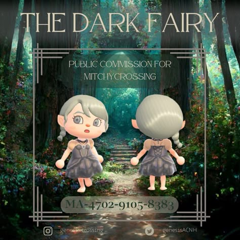 Dark Fairy Dress, Faerie Dress, Black Dress, Custom Clothing, ACNH Custom Design, Animal Crossing Dark Path Code Acnh, Acnh Fairy Designs Clothes, Enchanted Forest Animal Crossing, Acnh Black Dress, Acnh Fairy Dress, Animal Crossing Witchcore, Acnh Dark Fairycore, Fairy Island Animal Crossing, Dark Forest Acnh