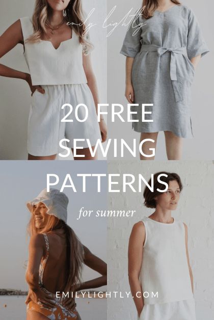 Thrifting Vintage, Top Pattern Sewing, Summer Sewing Patterns, Linen Dress Pattern, Sewing Patterns Free Women, Dress Sewing Patterns Free, Diy Projektit, Summer Shopping, Summer Dress Patterns