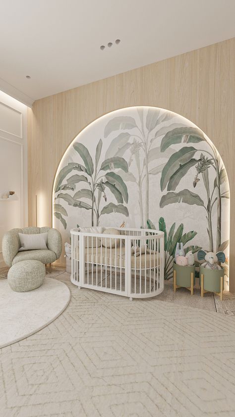 Neoclassical Minimalist Nursery Design Modern Nursery Design, Nursery Interior Design, Nursery Room Furniture, Minimalist Nursery, Baby Boy Room Decor, Sofa Bed Design, Nursery Room Design, Baby Room Inspiration, Future Apartment Decor