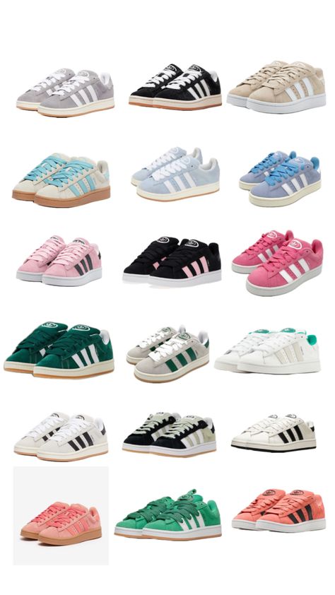 How To Lace Vans, Estilo Vans, Adidas Campus Shoes, Campus Adidas, Pretty Sneakers, Adidas Campus 00s, Trendy Shoes Sneakers, Preppy Shoes, Pretty Shoes Sneakers