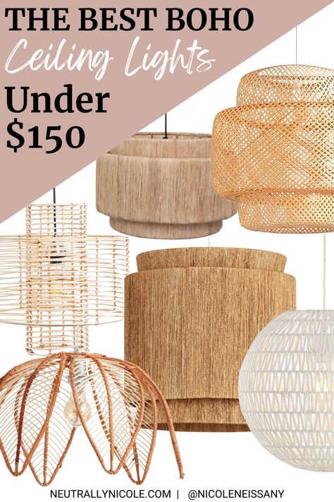 Boho Ceiling Light Fixtures, Rattan Pendant Light Bathroom, Rattan Ceiling Light Bedroom, Bamboo Chandelier Dining Room, Boho Nursery Chandelier, Rattan Light Fixture Nursery, Rattan Chandelier Entryway, Boho Dining Room Chandelier, Rattan Bedroom Light