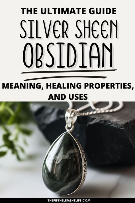 Silver Sheen Obsidian Obsidian Meaning, Bedroom Wishlist, Silver Sheen Obsidian, Silver Obsidian, Power Of Crystals, Obsidian Crystal, Energy Clearing, Sheen Obsidian, Obsidian Stone