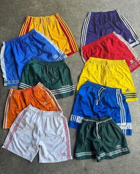 By: @aged.ivy Check out our shop - link in bio #VintageFashion #vintageclothing #SecondHandClothing #Thiftfinds #VintageWardrobe #Thrifting #ISellClothes #Resale #VintageReseller #Depop Vintage Sports Aesthetic, Vintage Outfits Women, Adidas Soccer Shorts, Outfits For Going Out, Vintage Outfits Men, Shorts Aesthetic, Vintage Outfits 90s, 90s Sportswear, Men's Adidas (men)