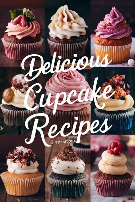 Gourmet Cupcakes Fancy, Gourmet Cupcakes Recipes, Trending Cupcakes, Bake Sale Cupcakes, Filled Cupcake Recipes, Chocolate Birthday Cupcakes, Pretty Cupcakes Designs, Unique Cupcake Recipes, The Best Cupcakes Ever