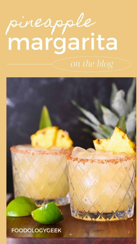 Ready for a taste of the tropics? Try our simple Pineapple Margarita recipe - perfect for any occasion! Pineapple Margarita Recipe, Best Margarita Recipe, Flavored Margaritas, Pineapple Margarita, Pineapple Cocktail, Ripe Pineapple, Pineapple Drinks, Slice Of Lime, Classic Margarita