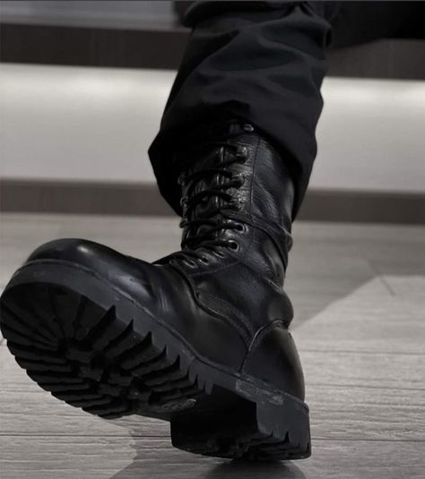 Combat Boots Men Aesthetic, Combat Boots Aesthetic, Kenji Kishimoto, Barty Crouch, Barty Crouch Jr, Combat Boots Men, Boots Combat, Black Combat Boots, Table Saw