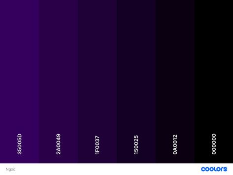 Black And Purple Color Palette, Dark Purple Colour Palette, Dark Purple Palette, Green Purple Color Palette, Purple And Black Color Palette, Black Purple Aesthetic, Dark Purple Shades, Dark Purple Color Palette, Midnight Purple