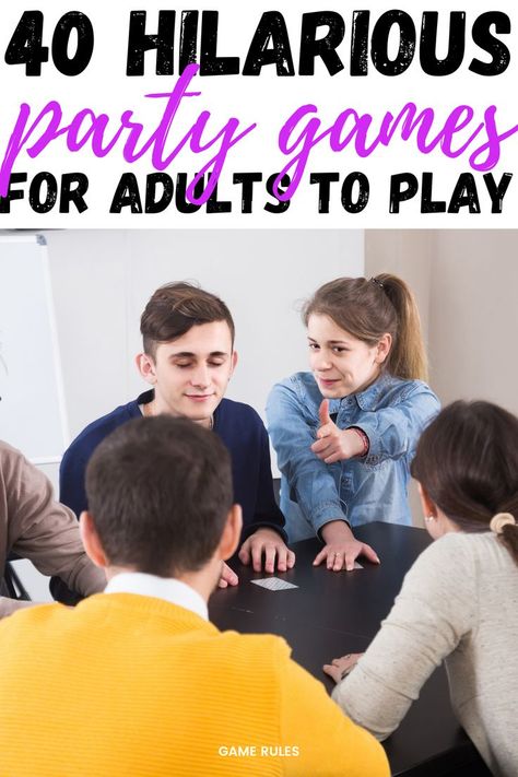 Looking for the perfect games to play at an adults-only party? Check out these party games for adults, both drinking and non-drinking! Clean Games For Adults, Strip Games Parties, Birthday Games For Adults Drinking, Funny Birthday Games For Adults, Olympics Games For Adults, Fun Birthday Ideas For Adults Activities, Adult Drinking Party Games, Party Games For Adults Hilarious, Hilarious Party Games For Adults