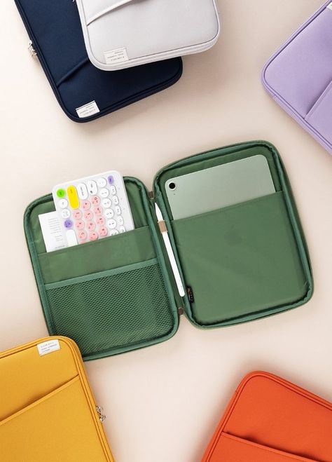 ✅ Six Vivid Colors : Light Gray, Lavender, Mustard, Dark Orange, Sage, Navy

✅ 11 in MacBook / 10.5 & 10.9 inch iPad

✅ This iPad case has a convenient pouch outside to hold everyday your essentials.

✅ It contains piping on the inside to prevent unnecessary shape squeezing or folding.

✅ Built with additional inside cushion to keeping your valuable contents extra protection.

✅ It contains mesh pockets inside to store your other items with ease and safely

Size: 11.3" x 8.7" (13" Diagonal) College Wishlist, Ipad 11 Pro, Instax Mini Album, Ipad Pouch, Laptop Case Macbook, Tablet Pouch, Ipad Air Pro, Ipad Air Case, Ipad Accessories