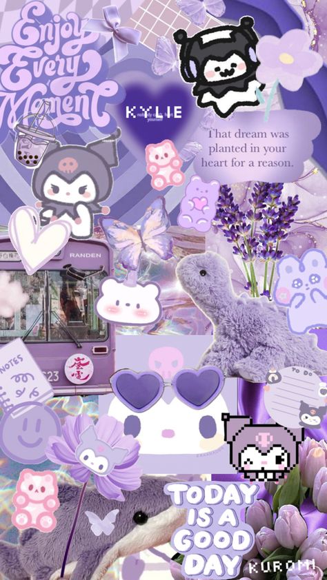 KUROMI💜(>^ω^<) Kuromi Wallpapers, Hello Kitty Halloween Wallpaper, Kuromi Aesthetic, Purple Kuromi, Kuromi Wallpaper, Hello Kitty Halloween, Hello Kitty Iphone Wallpaper, Cute Purple, Friend Poses