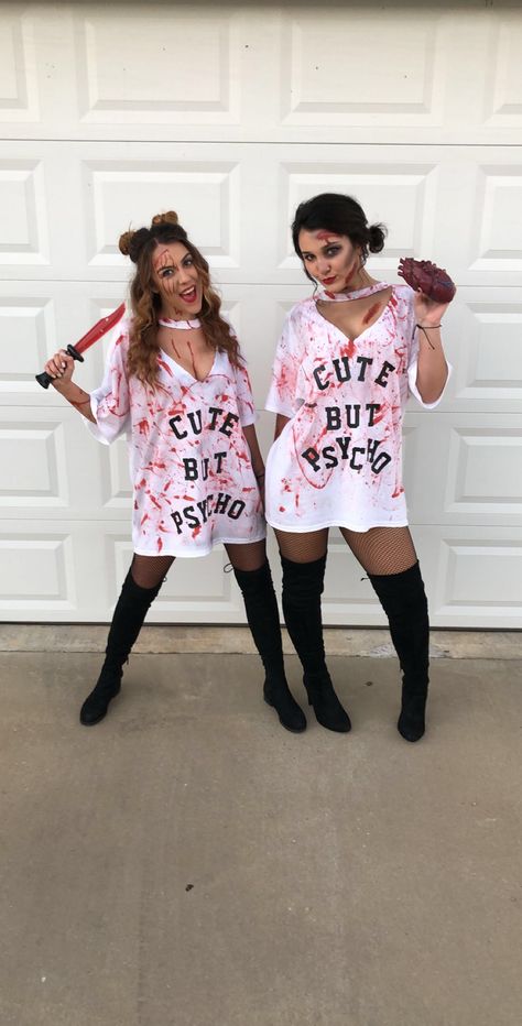 2 People Halloween Costumes Scary, Matching Halowen Costums, Halloween With Bestie, 2person Halloween Costumes Teens, Purgecostume Halloween Duo, Easy Halloween Costumes For 2 Friends, Costume Ideas Simple Last Minute, Halloween Costumes For Duos Scary, Best Friend Halloween Costumes For 2 Diy