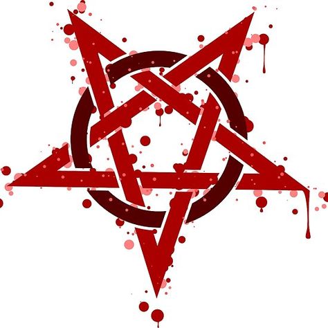 Bloody inverted pentagram Pentagram Logo, Cat Logos, Left Hand Path, Phoenix Dragon, Dc Oc, Tattoos Black Women, Inverted Pentagram, Skin Aesthetic, Nude Artwork