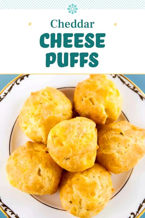 Cheddar Cheese Puffs, Cheese Puffs Recipe, Homemade Crackers Recipe, Air Fryer Recipes Snacks, Cream Puff Recipe, Savory Cheese, Cheese Puffs, Delicious Appetizer Recipes, Charcuterie Recipes