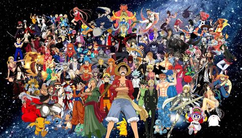 All Anime Wallpaper, Pokemon Wall Stickers, Guess The Anime, One Piece Characters, Anime Collage, Tous Les Anime, All Anime Characters, Anime Group, Animes To Watch