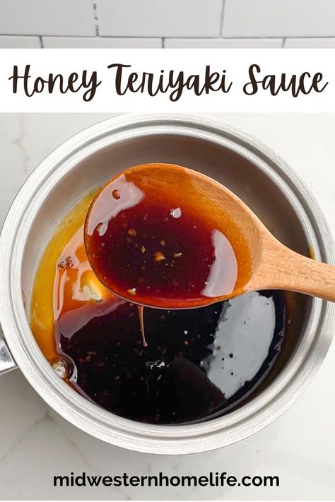 Honey Teriyaki Sauce Terriaki Sauce, Honey Teriyaki Sauce, Terriyaki Sauce, Fish Dipping Sauce, Easy Teriyaki Sauce Recipe, Make Teriyaki Sauce, Teriyaki Wings, Baked Teriyaki Chicken, Wing Sauce Recipes