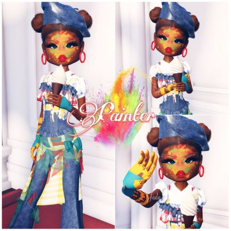 Painter Dress To Impress, Artist Dress To Impress, Dti Theme Roblox Avatar, Dti Influencer, Dti Fashion Icon, Dti Roblox Avatar, Dress To Impress Roblox Avatar, Dress To Impress Fashion Icon, Fashion Icon Dress To Impress