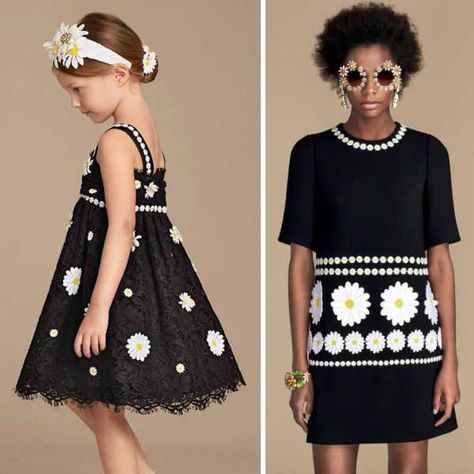 Dolce & Gabbana Girls Mini Me Daisy Collection Lace Hairband, Daisy Dress, Dolce And Gabbana Kids, Yellow Lace, Beautiful Skirts, Runway Collection, Wool Dress, Lace White Dress, Fashion Sale