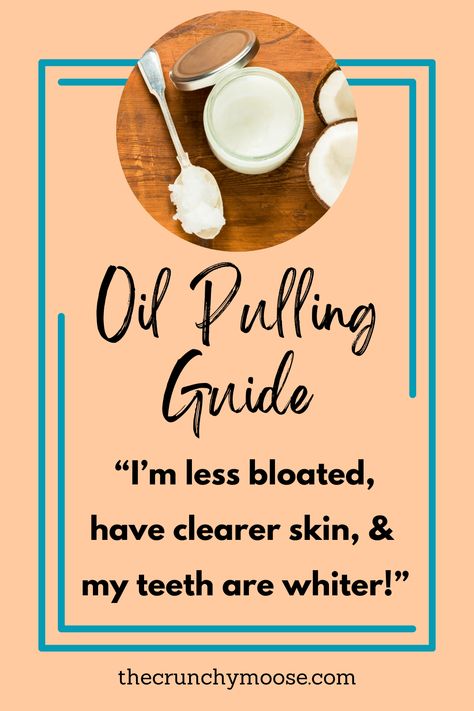 "I'm less bloated, have clearer skin, and my teeth are whiter!"   Learn how to oi pull with coconut oil and the benefits of oil pulling with coconut oil. Coconut Rinse Oil Pulling, Tumeric Coconut Oil Teeth, Coconut Oil Toothpaste Benefits, Coconut Pulling Teeth Before And After, Coconut Pulling Benefits, Coconut Oil Pulling Benefits Teeth, Essential Oils For Oil Pulling, Pulling Oil Teeth, Brushing Teeth With Coconut Oil