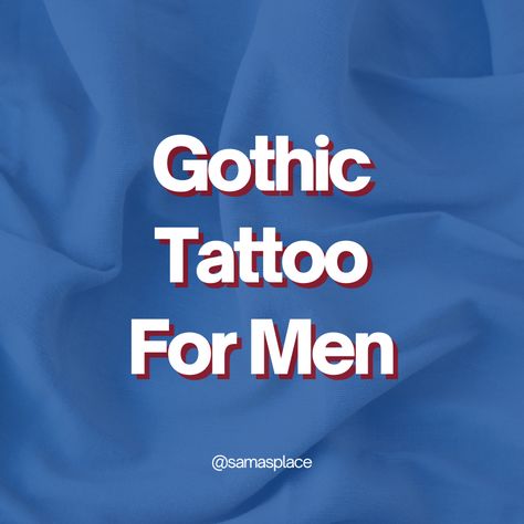 Goth Tattoos Men, Gothic Tattoo Ideas, Goth Tattoos, Gothic Tattoos, Dark Mysterious, Tattoos Men, Dark Elegance, Gothic Tattoo, Tattoo Ideas For Men