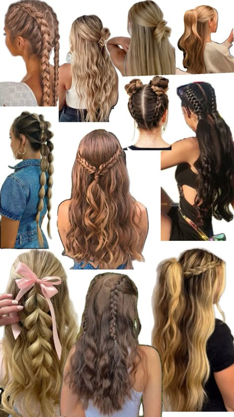 Hairstyles For Fall, Hair Styles For Kids, Preppy Hairstyles, Hairstyle Examples, Winter Sets, Easy Hairstyles For Thick Hair, Giving People, Hair Inspiration Long, Beautiful Braided Hair