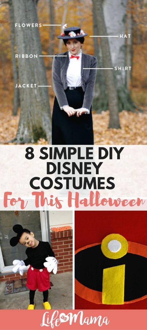 8 Simple DIY Disney Costumes For This Halloween Disney Costumes Diy, Popular Costumes, Characters Cosplay, Costume Disney, Disney Costume, Diy Hanging Shelves, All About Family, Disney Halloween Costumes, Diy Wall Shelves