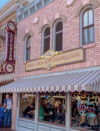 Gibson Girl Ice Cream Parlor | the disney food blog Menu Ice Cream, Themes To Draw, Frosty Ice Cream, Cafe Ice Cream, Disneyland Restaurants, Holiday Ice Cream, Old Fashioned Ice Cream, Ice Cream Business, Ice Cream Flavor