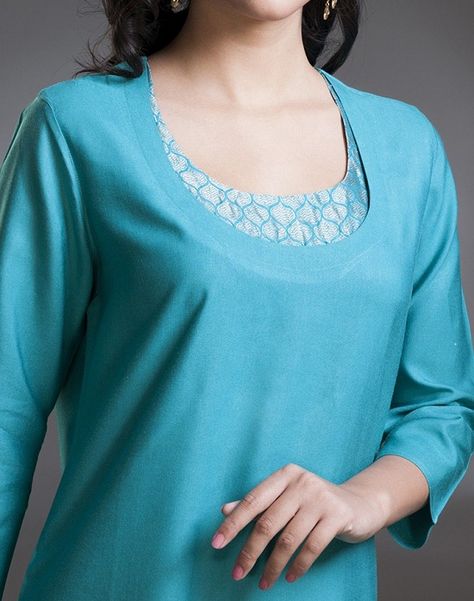 Trendy Neck Designs, Trendy Kurti, Salwar Neck Designs, Churidar Neck, Neck Patterns, Churidar Neck Designs, Neck Lines, Kurti Sleeves Design, Churidar Designs