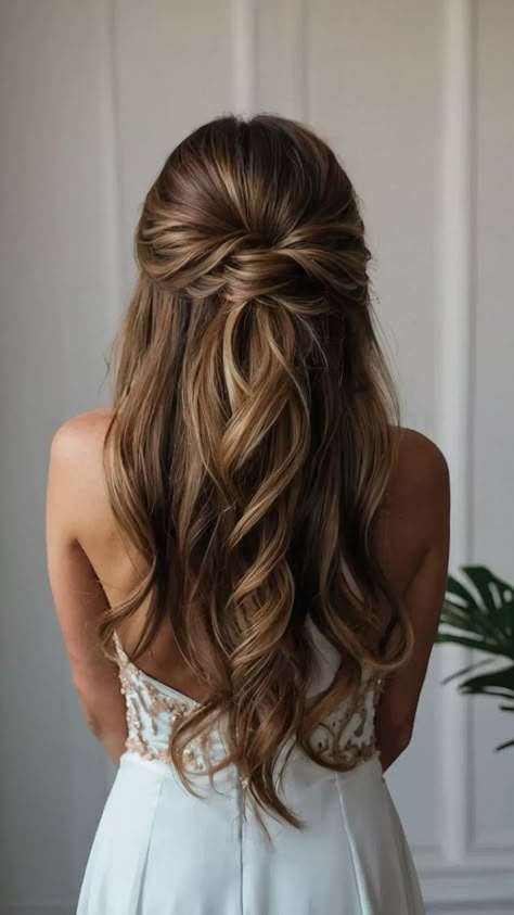 ** Weddings are magical, and every detail counts—especially when it comes to bridesmaid hair! If you’re lucky enough to be standing by your best friend’s side, you want your locks to be just as stunning as your dress. From long cascading curls to chic short styles, we’ve gathered 15 fabulous hair inspo ideas for every […] Wedding Hairstyle Long Thick Hair, Bridesmaid Up Do Long Hair, Down Updos For Long Hair, Wedding Hair Simple Half Up, Bridesmaids Hair Ponytail, Wedding Hairstyles Thick Hair, Wedding Hair Half Up Half Down Brunette, Bridesmaid Hairstyles Thick Hair, Bridesmaid Hairstyles Brunette