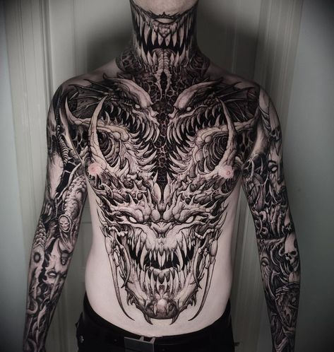 Download My FREE Tattoo eBook Featuring 300+ Unique Tattoo Designs! Visit! :- https://4shambhusah.systeme.io/9df35163 Bio Organic Tattoo, Chest Tattoo Ideas, Organic Tattoo, Armor Tattoo, Torso Tattoos, Skull Sleeve, Blackout Tattoo, Bone Tattoos, Tattoo People